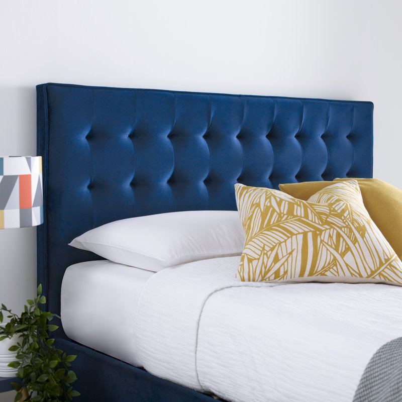 Owasso Upholstered Ottoman Bed, Blue, Kingsize (5')