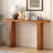 Farmhouse Entryway Table With Large Countertop, Minimalism Sofa Table With Acacia Veneer , Elegance Console Table With Sturdy Square Legs,For Hallway, Living Room, And Foyer-947241366