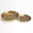 Linen Round Tray-Brass-Sm