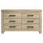 Commode de chambre 6 tiroirs Sansome