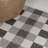 Drora Traditional Geometric Bold Gingham Black/Cream Indoor/Outdoor Rug-1497350837
