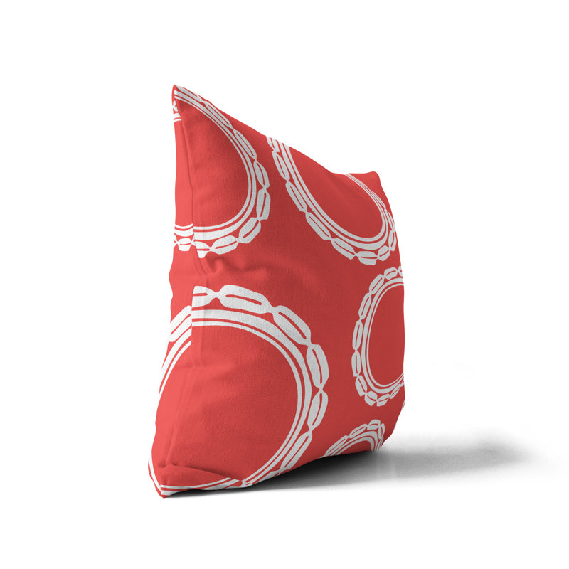 Housse et insert de coussin extérieur d'extérieur, Rose, L 15 po x H 15 po