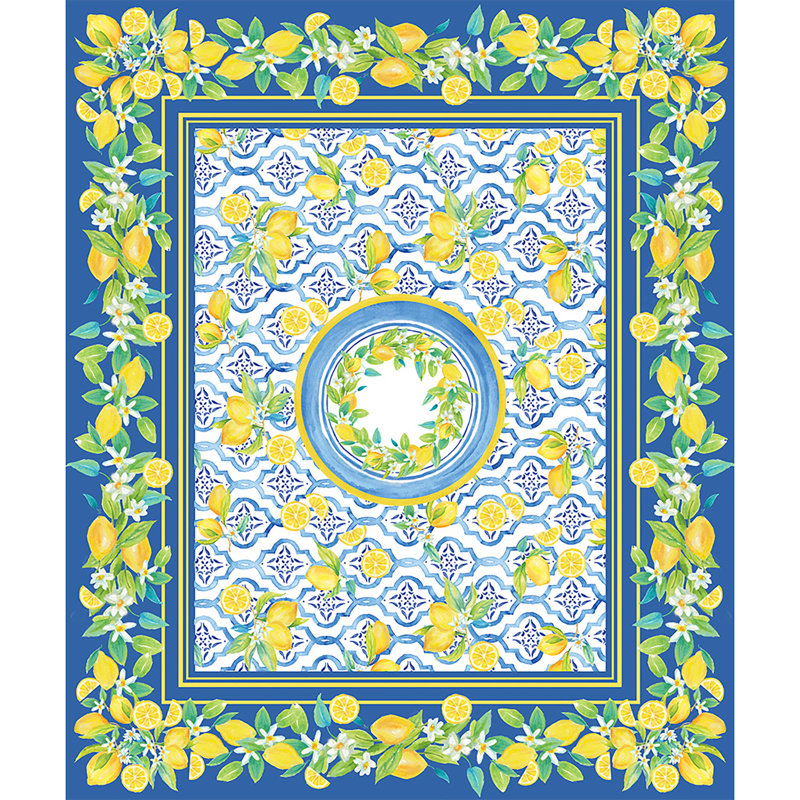 Nappe Lovely Lemons, 70 po x 84 po