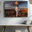 Reproduction d'art sur toile, "Un astronaute solitaire enfermé dans un espace blanc immaculé, qui brille sous le soleil lointain-257367349