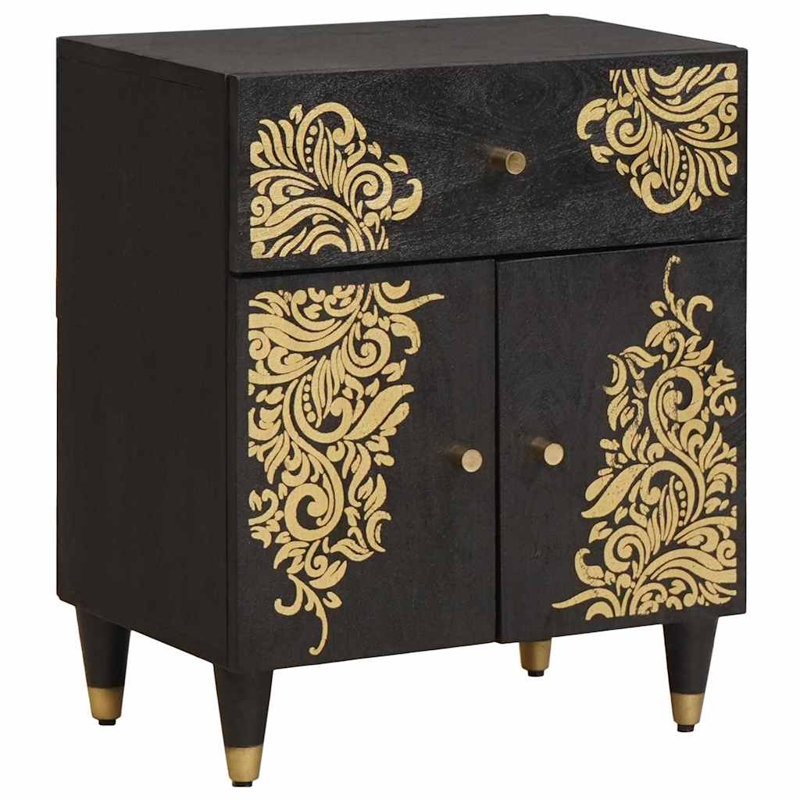 50cm W Solid Wood Bedside Table