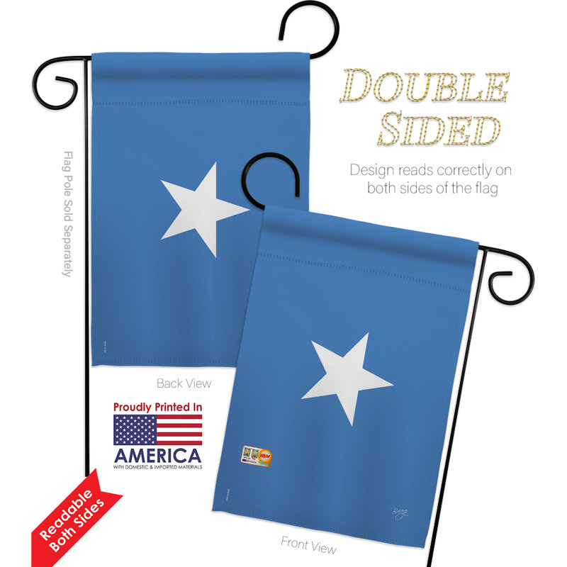 Double Sided 18.5'' H x 13'' W Polyester Flag Set