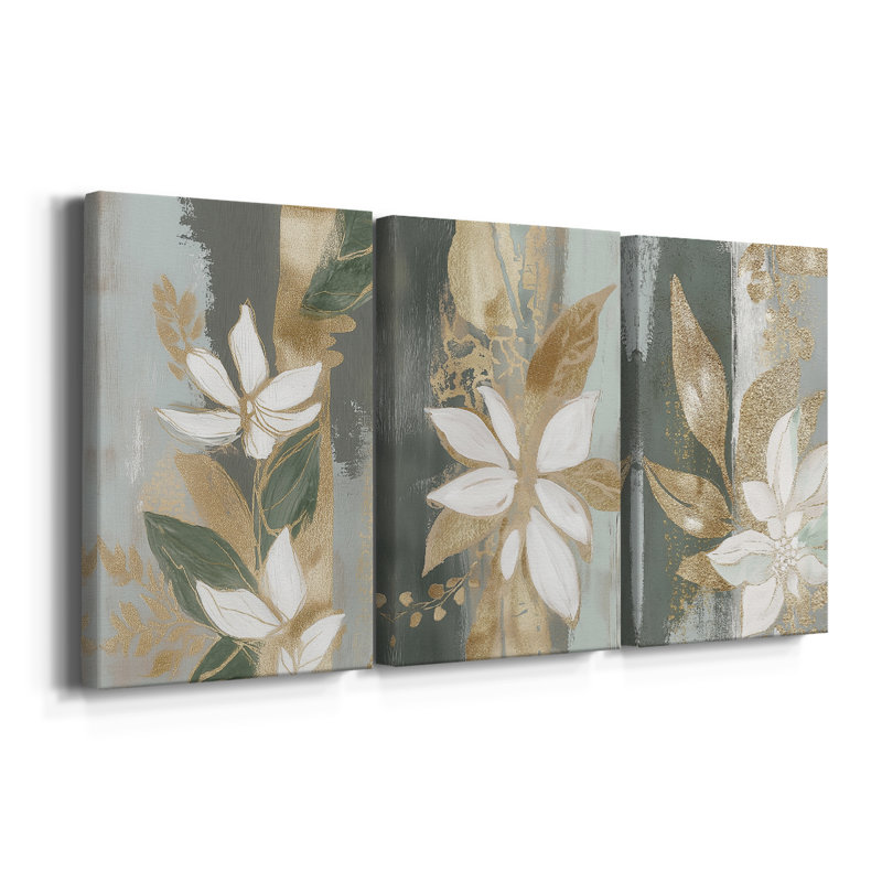 Christmas Holiday Art CLxxxi - Toile tendue sur mesure - 3 pièces, H 12 po x l 24 po