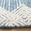 Tapis bleu / ivoire en laine touffeté à la main Leopoldo-968285614