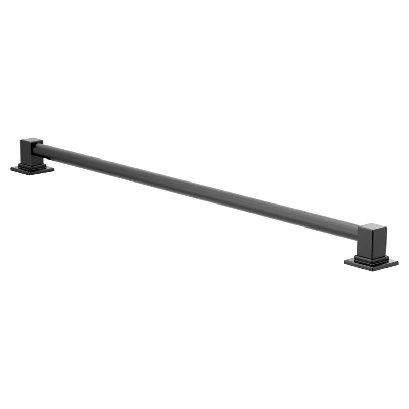 90 Degree 42" Designer Grab Bar, Matte Black, 26.96" W