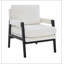 Fauteuil d'appoint rembourré en chenille de style Mid-Century avec sièges confortables et design élégant pour tout espace de vie-176772176