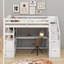Lit mezzanine simple avec bureau et tablettes-1625706749