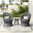 26.7" Modern Swivel Wicker Lounge Chair With Rattan And Iron Frame, Featuring A Stylish Round Design, Perfect For Living Room, Patio, Or Balcony Relaxation-2043141080-2043141061