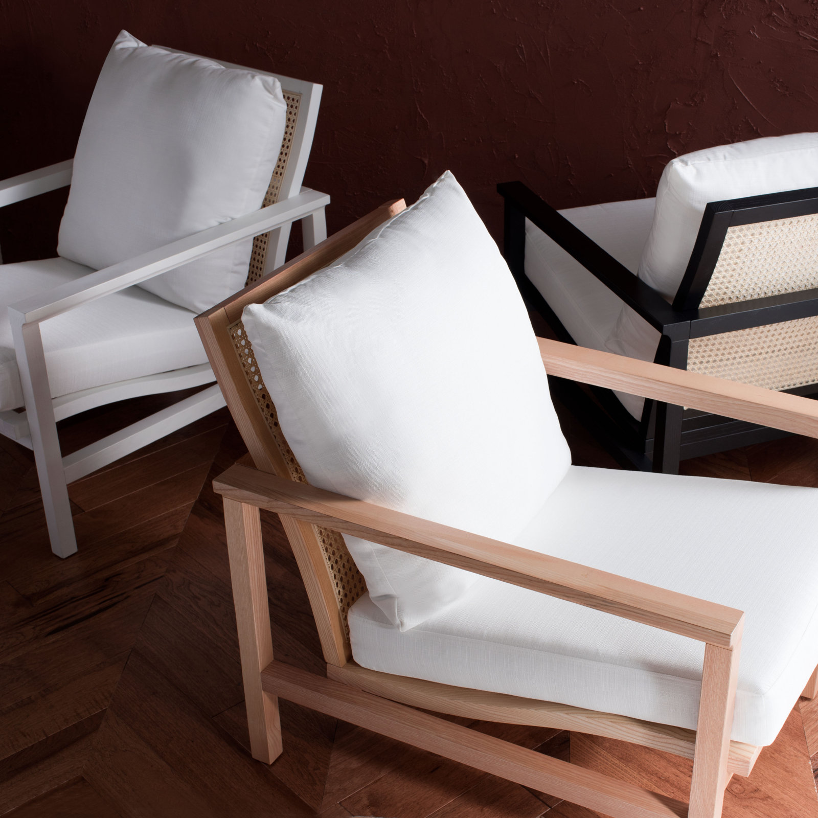 Kelle Linen Armchair, Natural