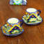 Bungalow Rose Handmade Hidalgo Fiesta Ceramic Cups And Saucers (Set For 2)