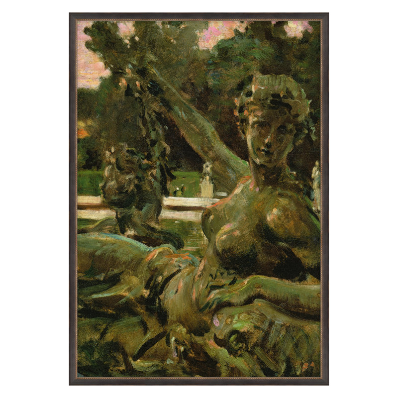 «Nymph And Cupid» par Grand archives, H 23 po x l 16 po, Noir