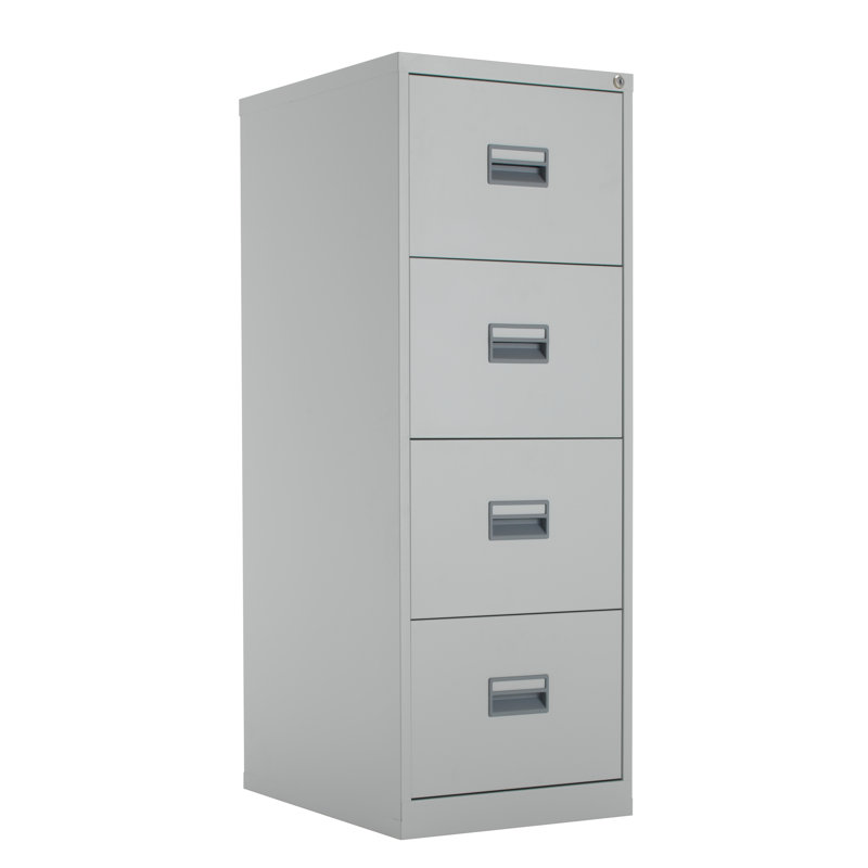 46.5cm Wide 4 -Drawer Steel File Cabinet, Grey