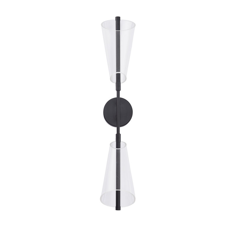 Mulberry 2 - Light LED Wallchiere, Black/Light Guide