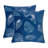 Blue and Spa Seashells Pillow-122900857