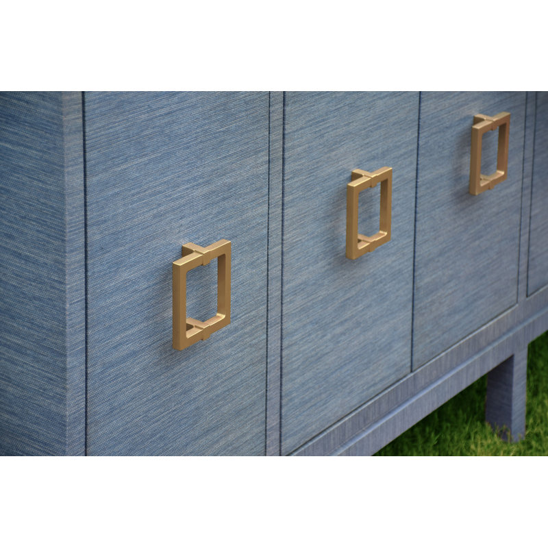 Effie 62'' W Buffet, Blue Dyed Grasscloth