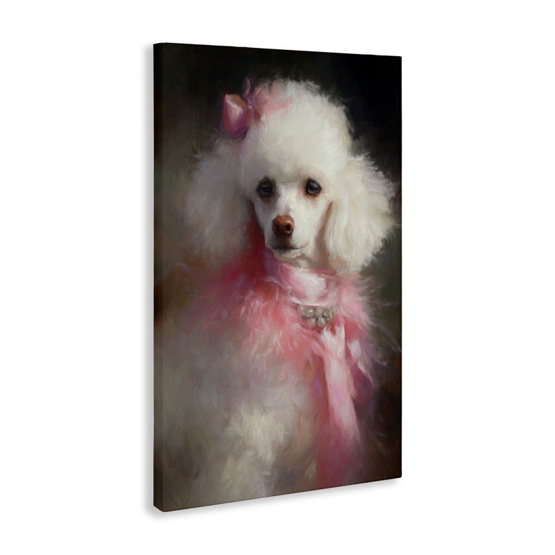 Just A Girl Who Loves Pink Canvas, design par Tina LeCour, H 36 po x l 24 po