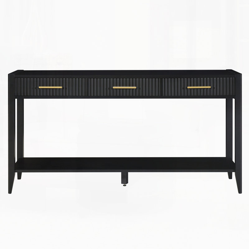 59.86" Console Table, Black