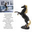 Statue de cheval ornement décoratif de richesse de bon augure artisanale en résine pour bureau de salon