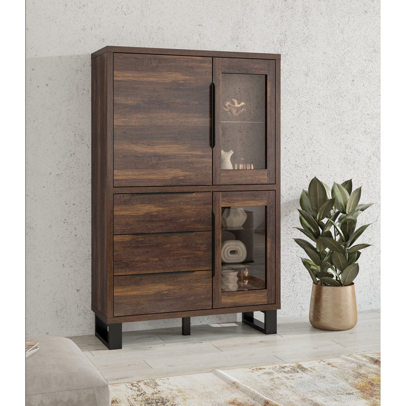 Erik Display Cabinet, Wallace Oak