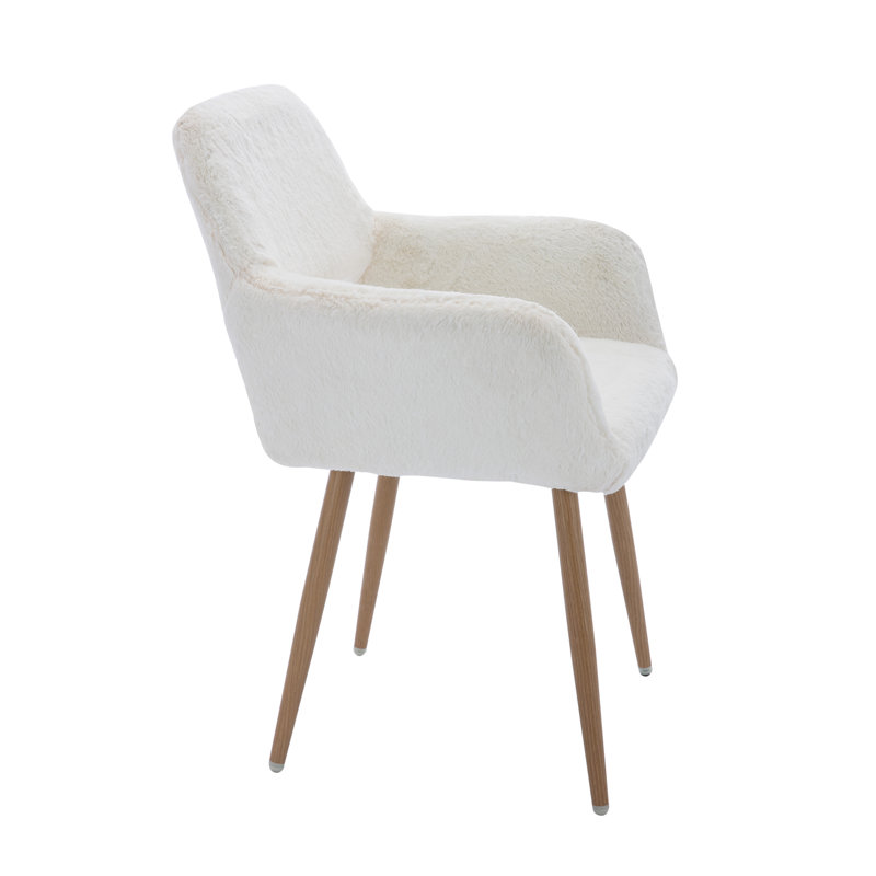 Legette Task Chair, Polyester/Polyester Blend, White