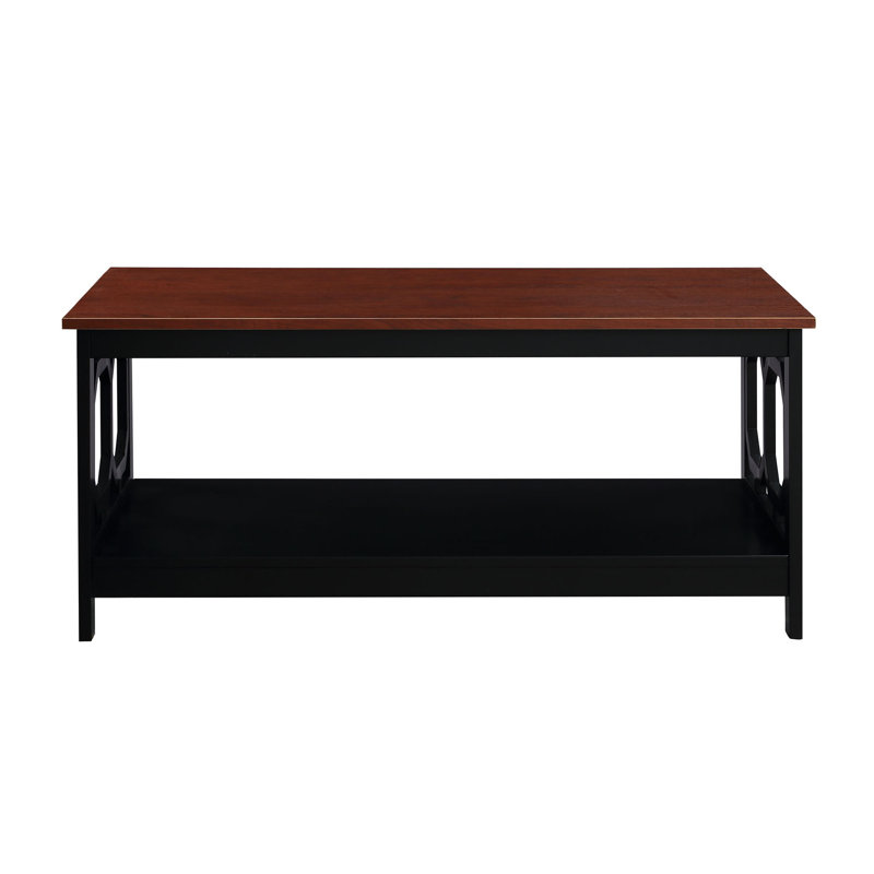 Bodeswell Coffee Table with Storage, Cherry/Black