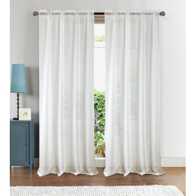 Landrienne Sheer Curtain Single Panel