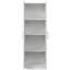 Garde-robe haute et armoire de cuisine, blanc, 2 portes, 3 cloisons, 4 rangements, panneau de particules de 15 mm, charmante armoire blanche à 2 portes et 3 portes pour une cuisine solide