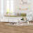 Wooden Extendable Daybed With 2 Storage Drawers-1661260131