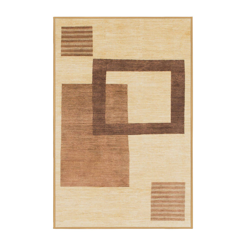 Tapis abstrait moderne 1376, Tapis de couloir 2 pi x 5 pi