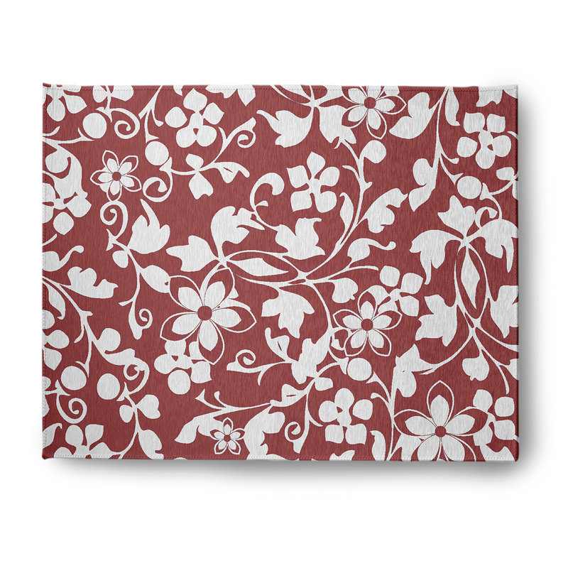 Chenille Floral Indoor Rug, Rectangle 8' x 10'