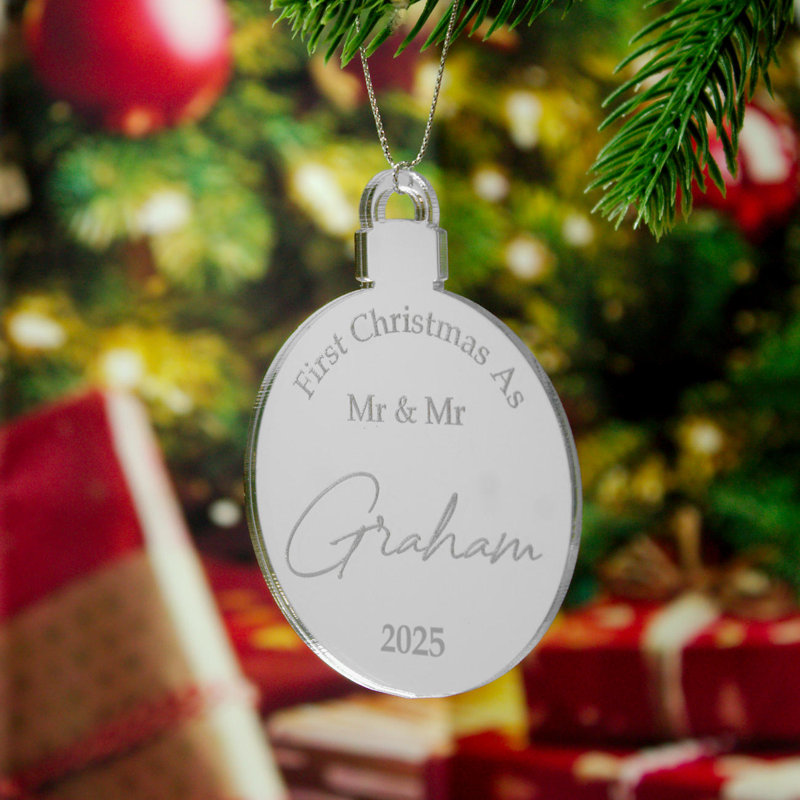 9cm Solid Colour Acrylic People Ball Ornament, Silver