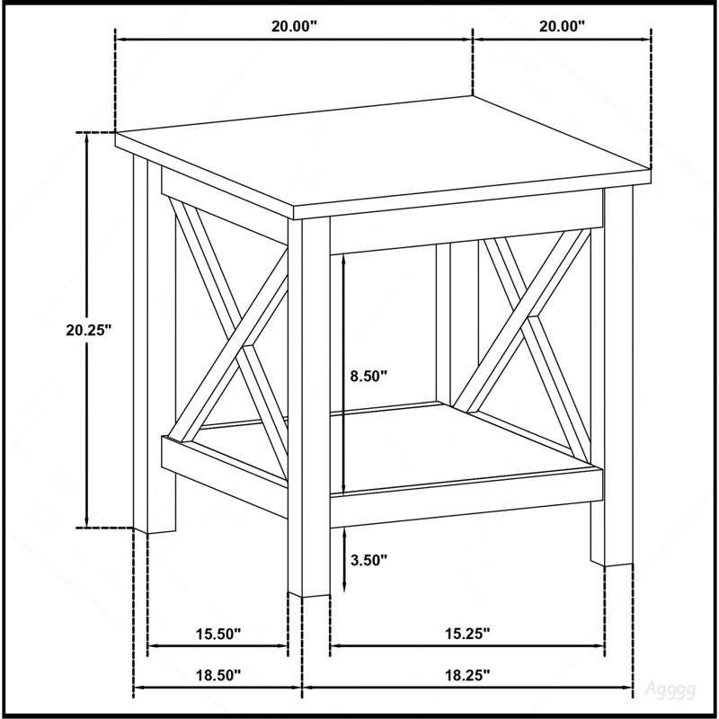 Ensemble de tables basses 2 pièces Slater