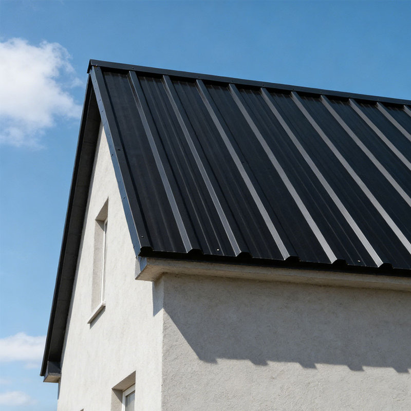 Dakota Fields Rust Resistant Steel Roofing Kit, Black