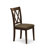 3 Piece Dining Table Set for Small Spaces Contains a Round Dining Room Table with Dropleaf and 2 Linen Fabric Chairs, Mahogany-1015879893-1012687657