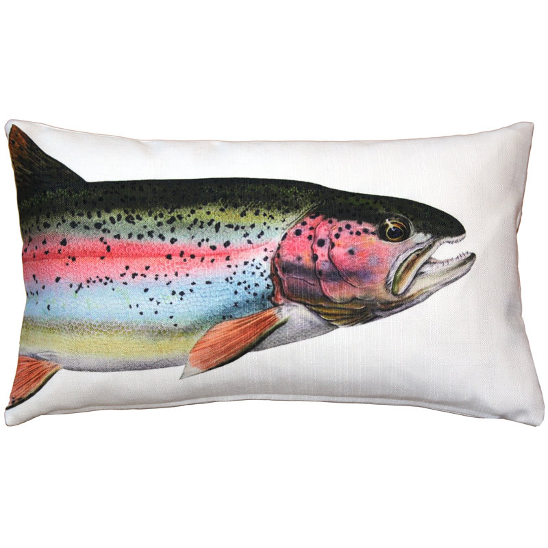  Coussin lombaire intérieur / extérieur Rainbow Trout Fish
