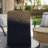Sean Bottle With Zeolite Stone Lid, Black-Gray Glass, Gold Aluminum 12 Inch