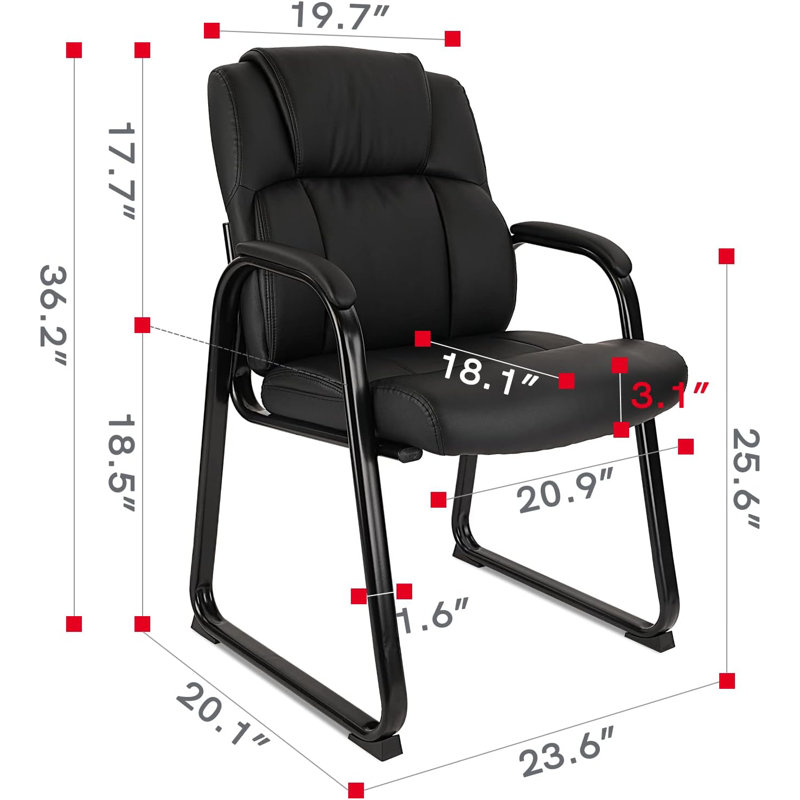 Fauteuil de conférence en cuir Chair