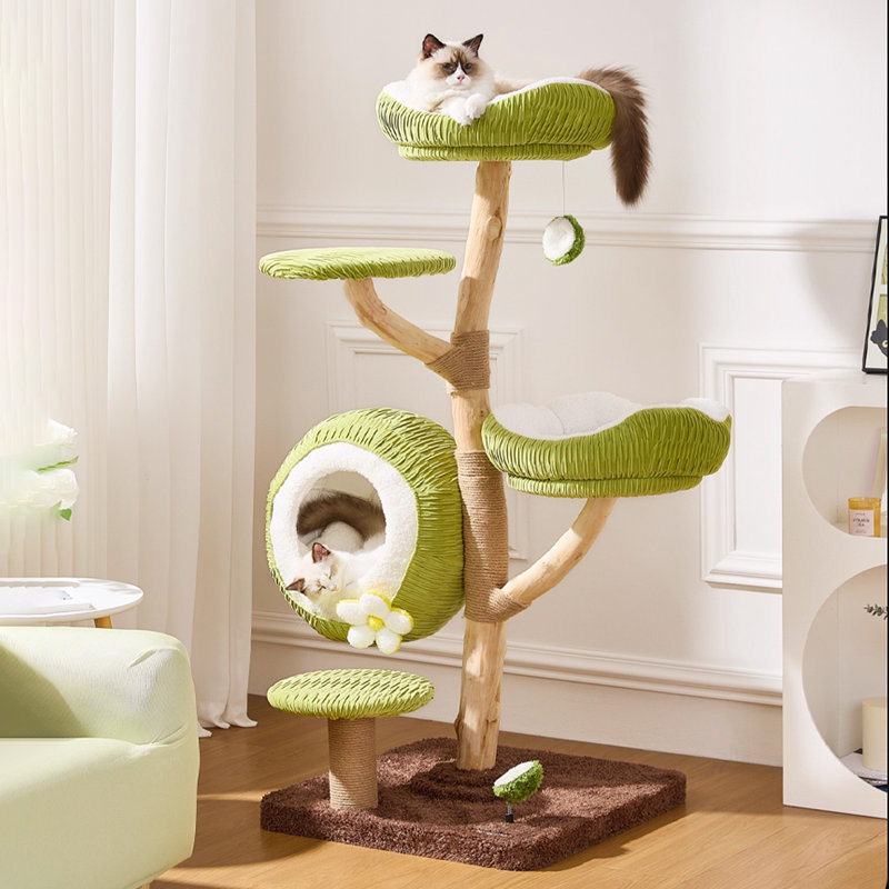 5 Tiers Cat Tree with Condons,Perch,Scratching Posts