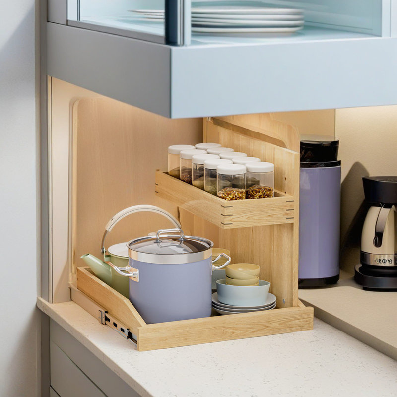 Organisateur ajustable avec support en U pour cuisine de salle de bain
