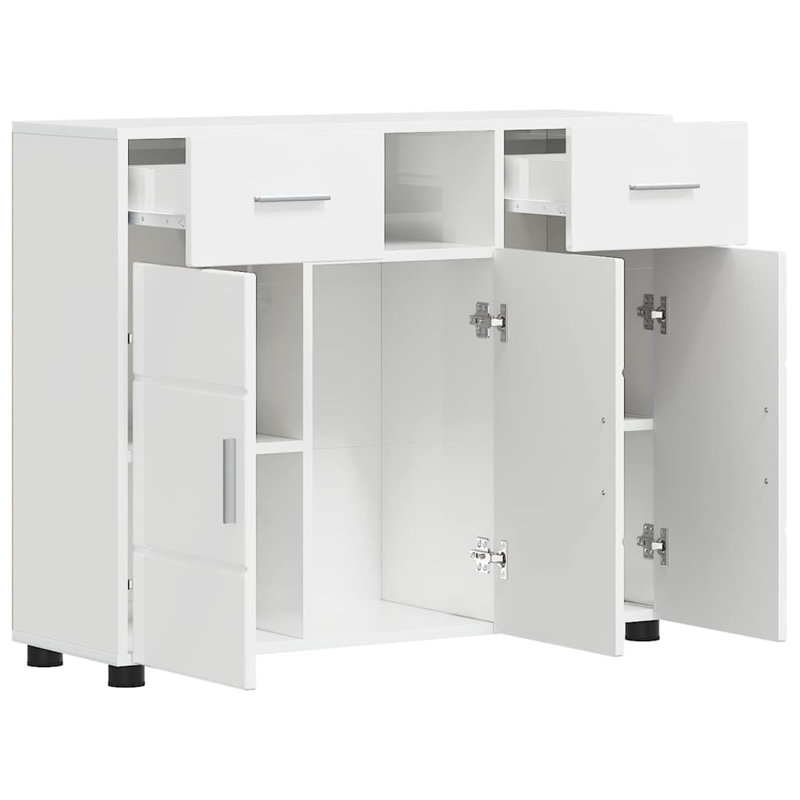 88.5cm Sideboard, High Gloss White