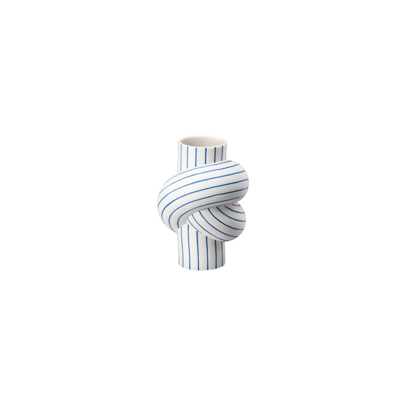 Node Porcelain China Table Vase, Blueberry