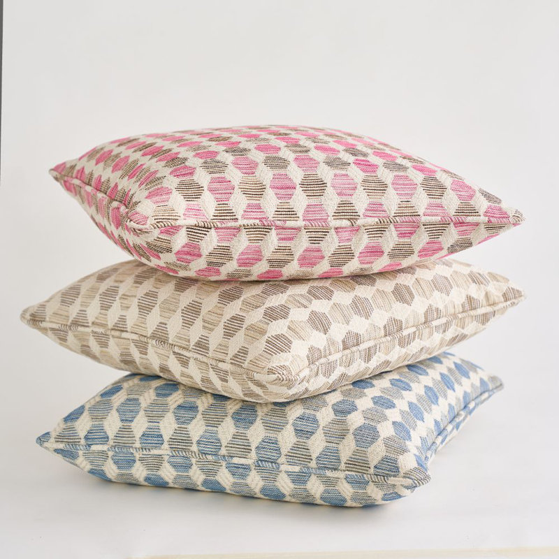 Coquina Pillow, 22" x 22", Pink