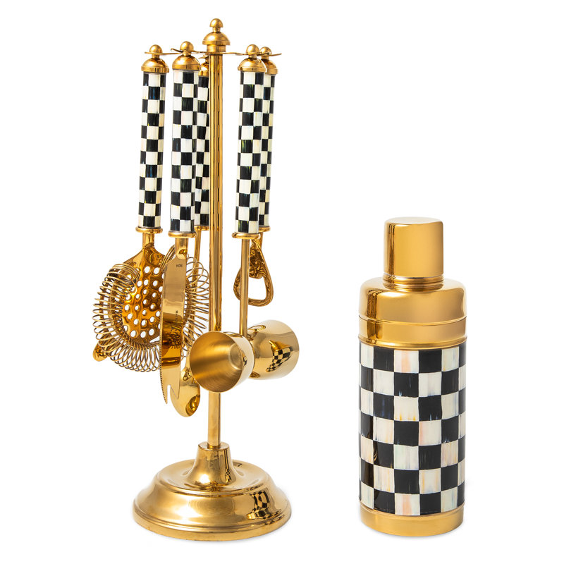 Courtly Check 3260 Gold Bar Tool Set, Gold/Black/White
