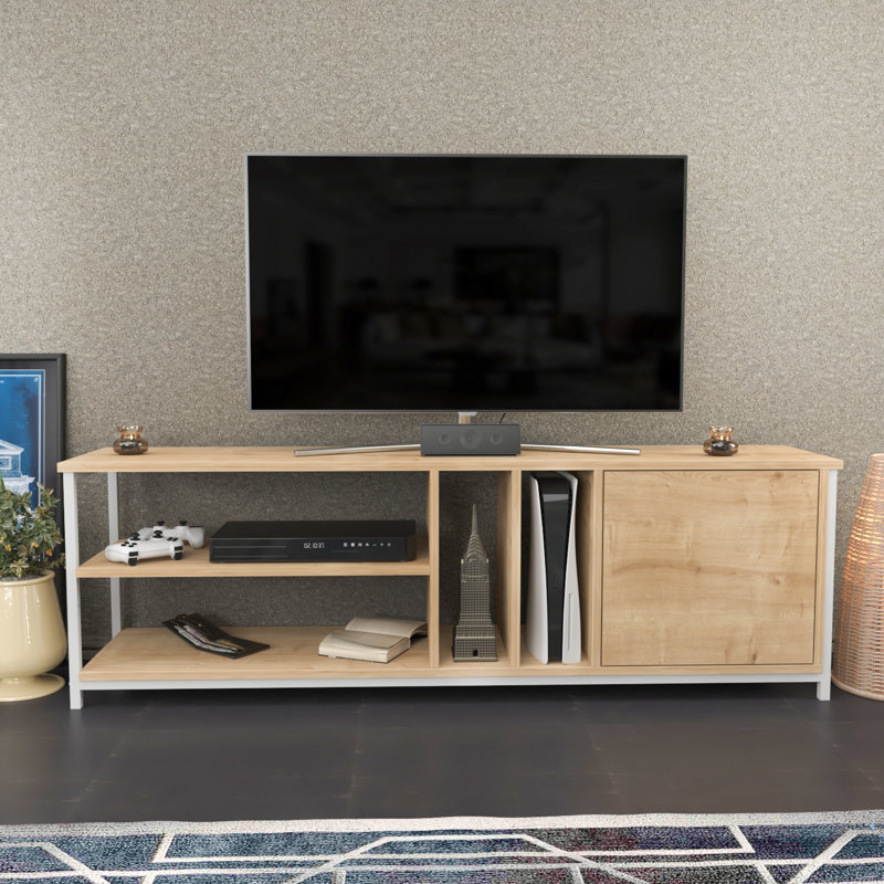 Marque TV Stand for TVs up to 70", White/Oak