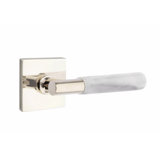 Select Round Passage (Hall & Closet) Door Lever with Square Rosette