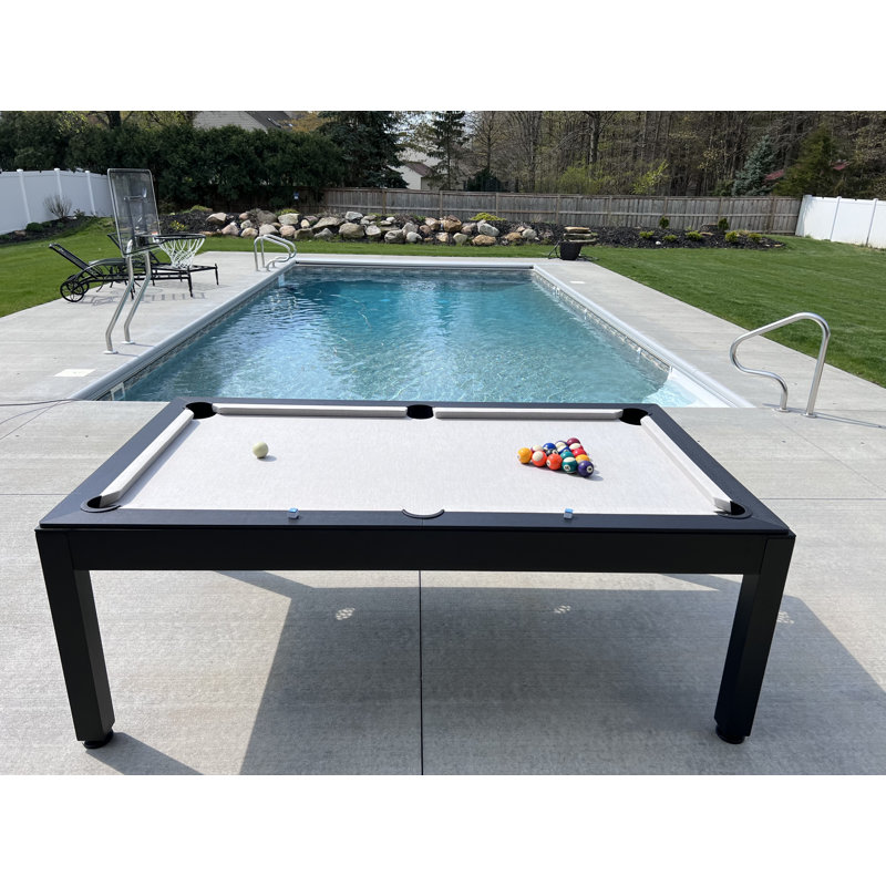 Panama Jack Black Polywood Indoor/Outdoor Billiards Table